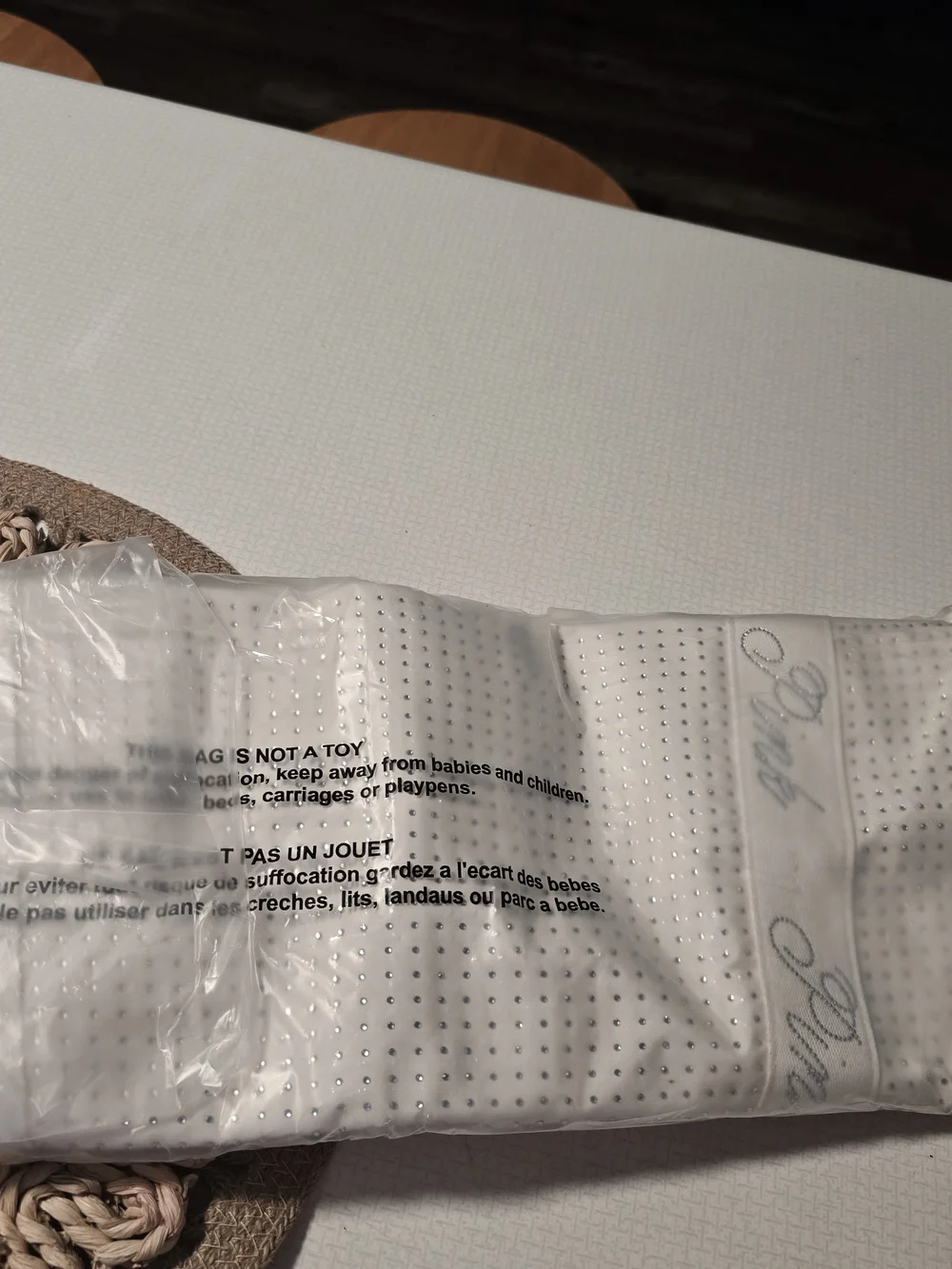 PINK Victoria's Secret White Perforated Tote Bag by PINK Victoria's Secret